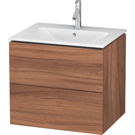 Duravit L-Cube Vanity Unit F. Me 2 Drawers 550X620X481mm Natural Walnut LC624007979